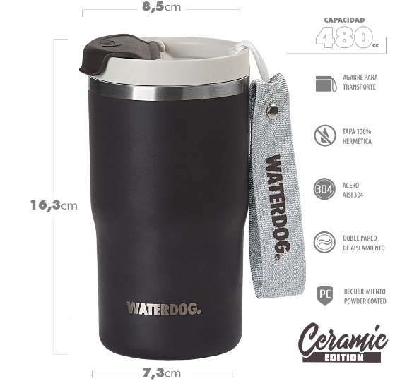 VASO WATERDOG TERMICO CERAMICA CLYDE 480 CH