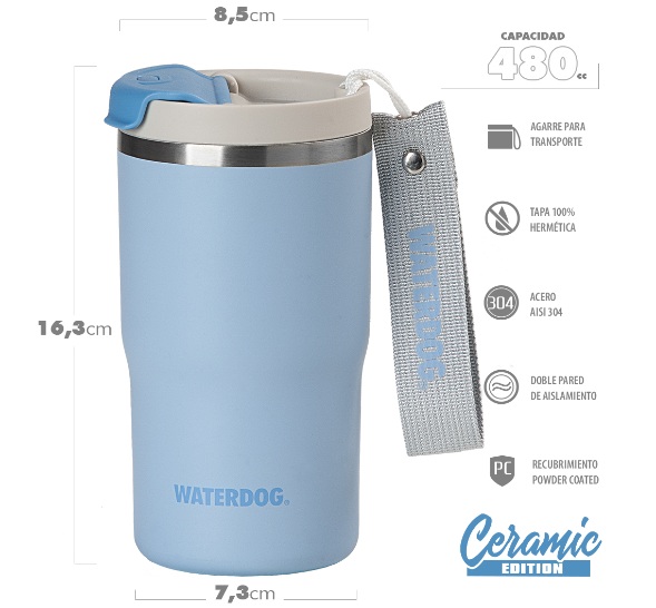 VASO WATERDOG TERMICO CERAMICA CLYDE 480 BA
