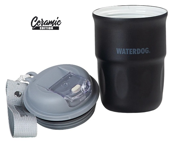 VASO WATERDOG CERAMICA COFFEE 320 BK