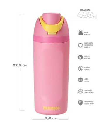 BOTELLA WATERDOG TERMICA SPORTY 450 PC