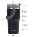 VASO WATERDOG TERMICO ZUMO 600 BK