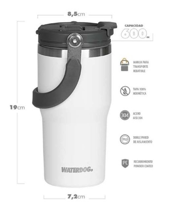 VASO WATERDOG TERMICO ZUMO 600 WH