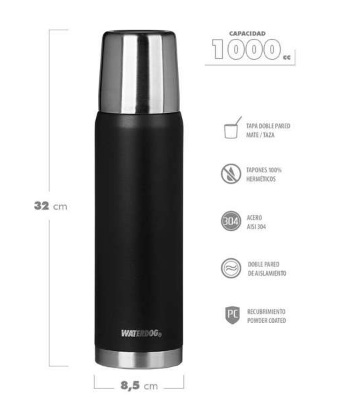 TERMO WATERDOG OBUS 1000 MATTE EDITION BK