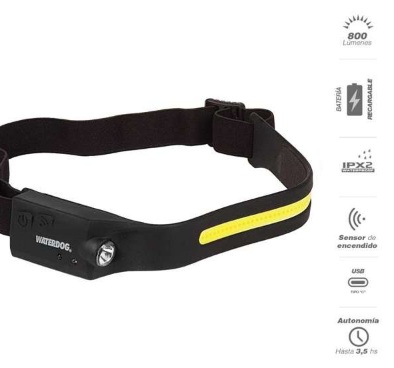 LINTERNA WATERDOG TIPO MINERO 250 L. WOL 9036