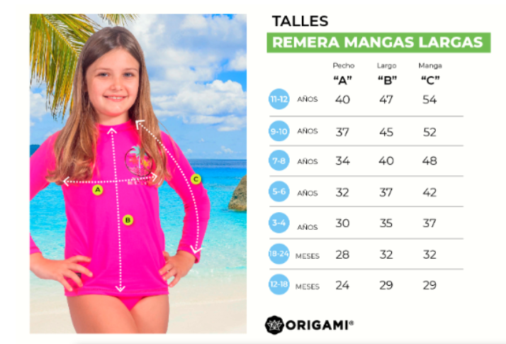 REMERA ORIGAMI BB UPF 50 MANGA LARGA VERDE MANZANA