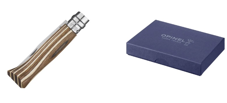 CORTAPLUMA OPINEL N8 ABEDUL LAMINADO BIRCH BROWN