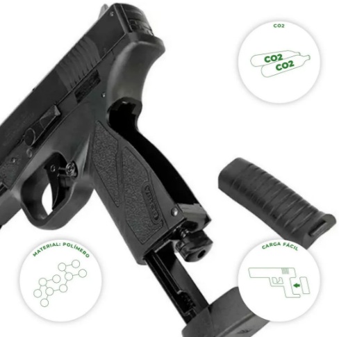 PISTOLA ASG BERSA BP9CC CO2 CALIBRE 4.5MM