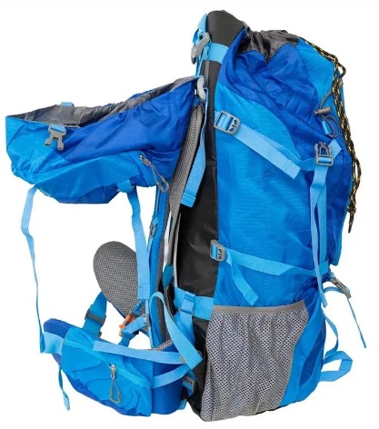 MOCHILA SPINIT TREKKER 65+5 LITROS CON COBERTOR (AZUL)
