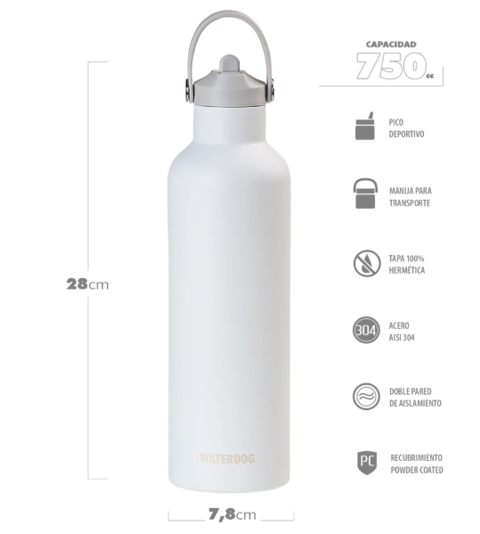 BOTELLA WATERDOG HYDRO 750 
