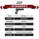 PISTOLA ASG SHADOW 2 CZ 4.5mm BLOWBACK CO2