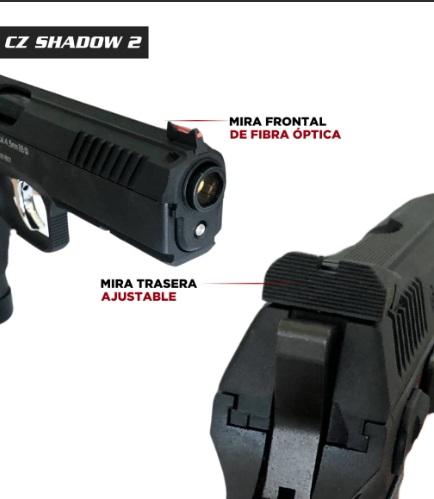 PISTOLA ASG SHADOW 2 CZ 4.5mm BLOWBACK CO2