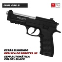 PISTOLA EKOL ES P92B BLACK CO2 BLOWBACK CON ESTUCHE