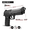 PISTOLA EKOL ES P92B BLACK CO2 BLOWBACK CON ESTUCHE