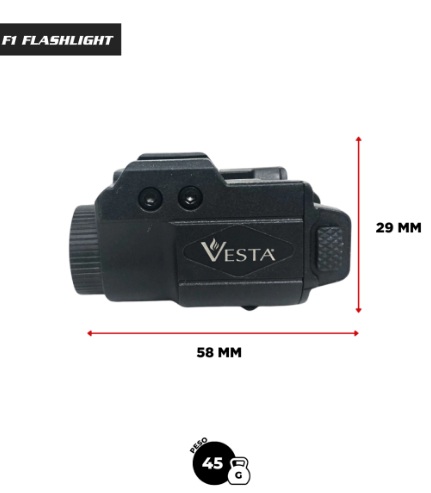 LINTERNA VESTA TACTICA F1 FLASHLIGHT DEFENSE