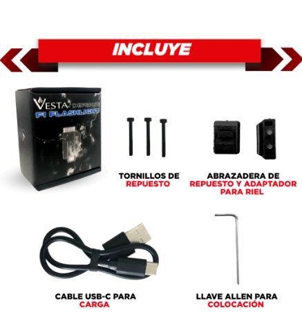 LINTERNA VESTA TACTICA F1 FLASHLIGHT DEFENSE