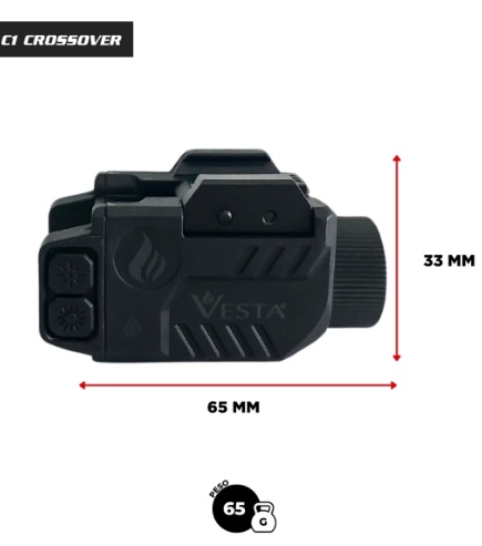 LINTERNA + LASER VESTA C1 CROSSOVER DEFENSE
