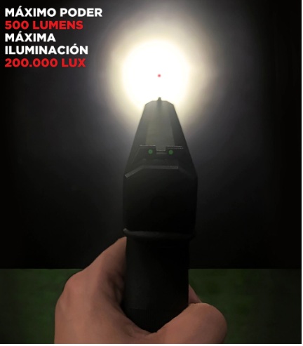 LINTERNA + LASER VESTA C1 CROSSOVER DEFENSE