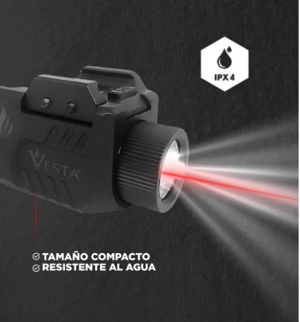 LINTERNA + LASER VESTA C1 CROSSOVER DEFENSE