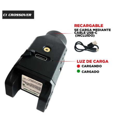 LINTERNA + LASER VESTA C1 CROSSOVER DEFENSE