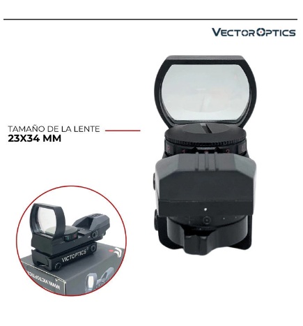 MIRA HOLOGRAFICA TACTICA VICTOPTICS MULTIRETICULO 11 Y 22mm