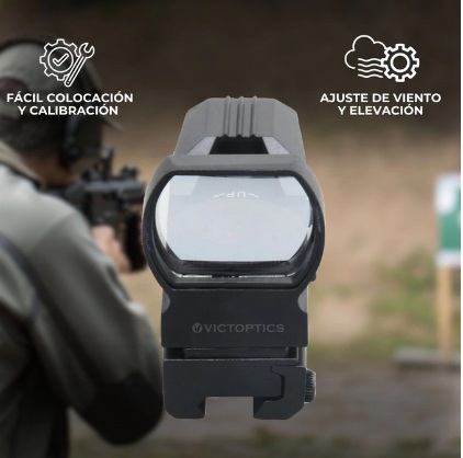 MIRA HOLOGRAFICA TACTICA VICTOPTICS MULTIRETICULO 11 Y 22mm