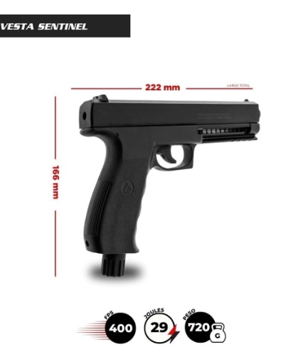 PISTOLA DISUASIVA VESTA SENTINEL 50 - 12.5mm