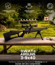 MIRA TELESCOPICA SWAT AIRGUNS 3-9X40 + ANCLAJES