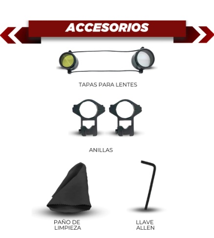 MIRA TELESCOPICA SWAT AIRGUNS 3-9X40 + ANCLAJES
