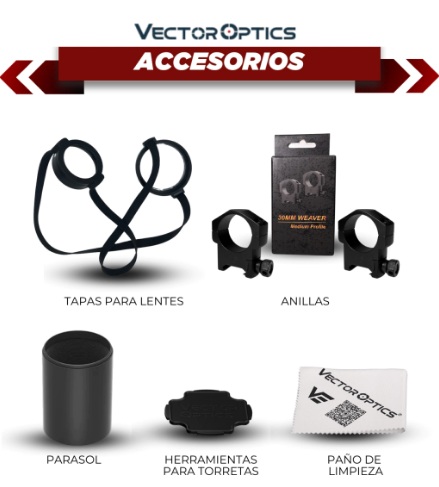 MIRA TELESCOPICA VECTOR GRIZZLY PRO 3-12X56i FIBER