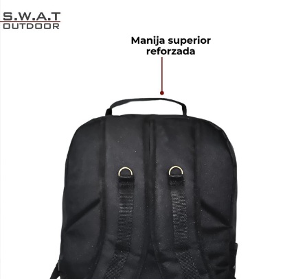 MOCHILA SWAT OUTDOOR 40 LITROS NEGRO