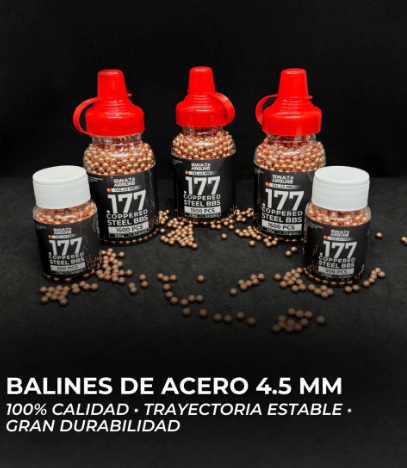 BALINES BBS ACERO SWAT AIRGUNS 4.5mm X500 UNI.