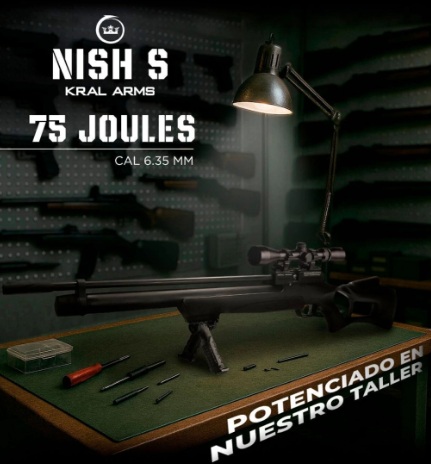 RIFLE PCP KRAL NISH PUNCHER 6.35 MM