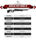 RIFLE PCP KRAL NISH PUNCHER 6.35 MM