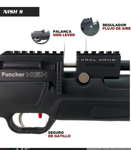 RIFLE PCP KRAL NISH PUNCHER 6.35 MM