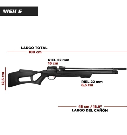 RIFLE PCP KRAL NISH PUNCHER 6.35 MM