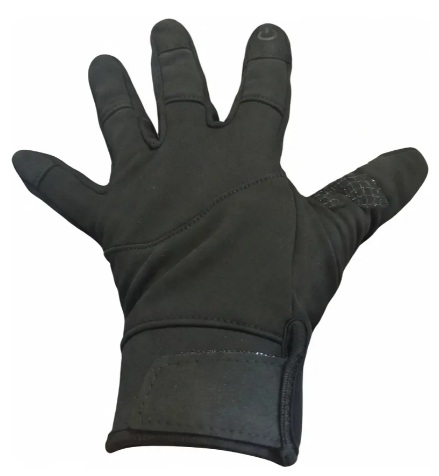 GUANTES ARTIKA SOFT SHELL PUÑO CON BELCRO NEGRO UNISEX