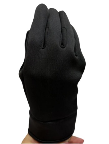 GUANTES SOFT SHELL MUJER NIÑO COLOR NEGRO