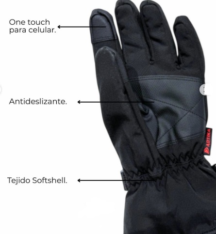 GUANTES SKI UNIZEX CON CALEFACTABLES CON BATERIA