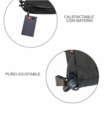 GUANTES SKI UNIZEX CON CALEFACTABLES CON BATERIA