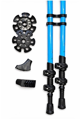 BASTONES DE TREKKING POR PAR CON BOLSA Y ACCESORIOS