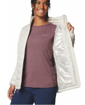 CAMPERA COLUMBIA DAMA POWDER LITE II DARK STONE