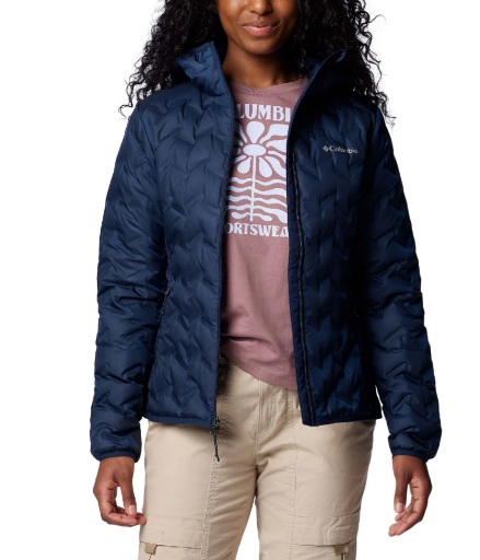  CAMPERA COLUMBIA DAMA DELTA RIDGE II DOWN HOODED, AZUL 