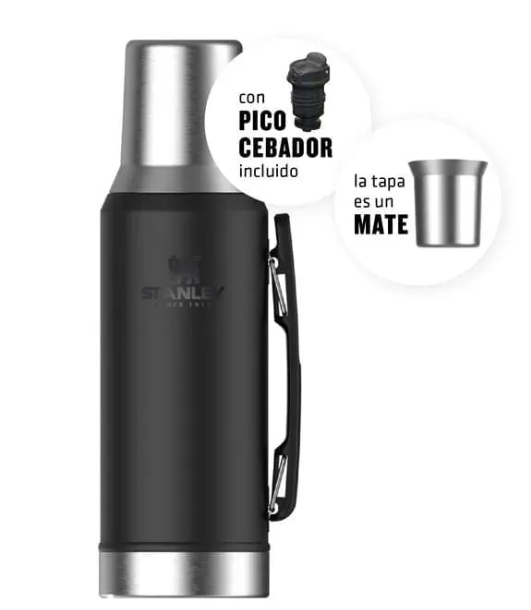 TERMO STANLEY MATE SYSTEM 1.2 LITRO COLOR NEGRO