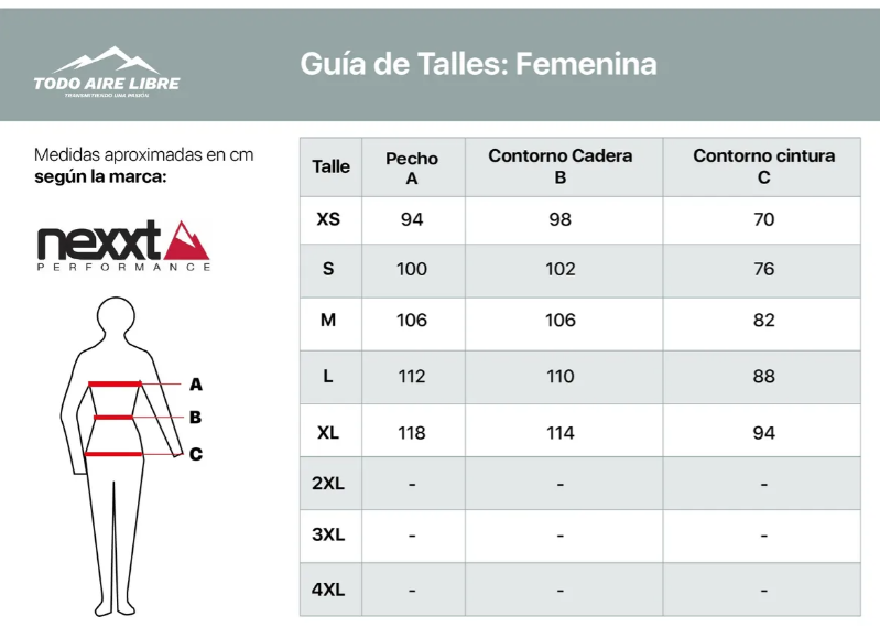 CAMPERA MUJER NEXXT RUTZ
