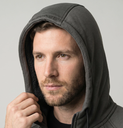 CAMPERA SPYDER HOMBRE CORDERITO CAPUCHA GRIS