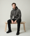 CAMPERA SPYDER HOMBRE CORDERITO CAPUCHA GRIS