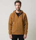 CAMPERA SPYDER HOMBRE CORDERITO CAPUCHA MOSTAZA