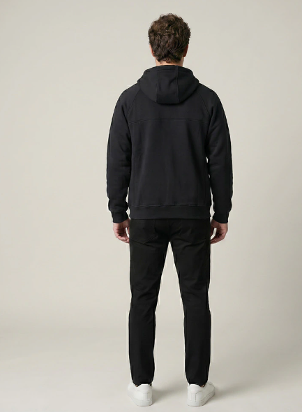 CAMPERA SPYDER HOMBRE CAPUCHA FULL ZIP NEGRO