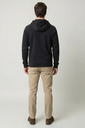 CAMPERA SPYDER HOMBRE FLEECE CAPUCHA NEGRO