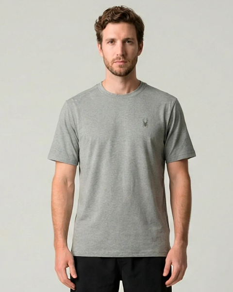 REMERA SPYDER HOMBRE PEACHED GRIS